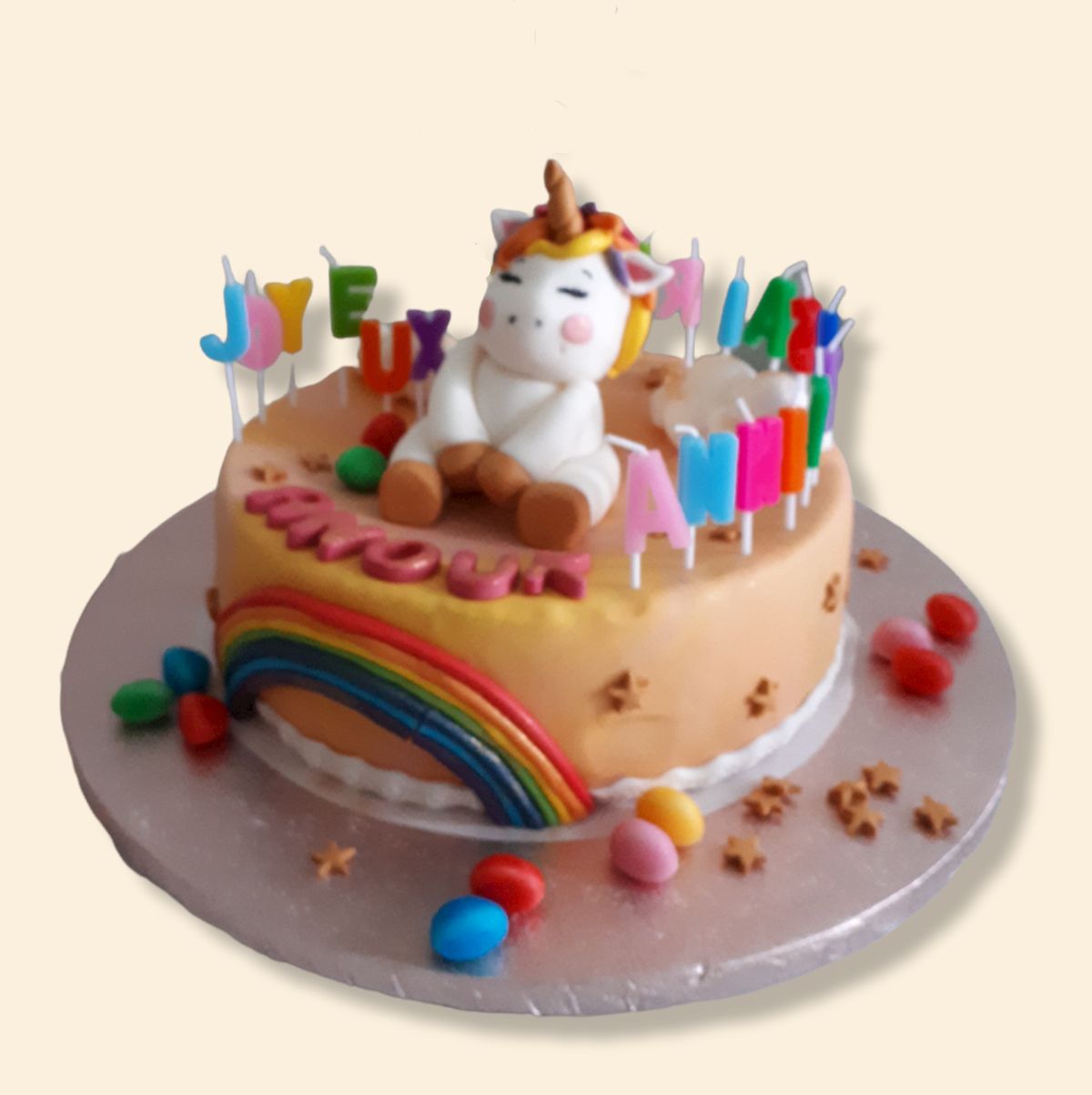 gâteau thème Le Monde des Licornes