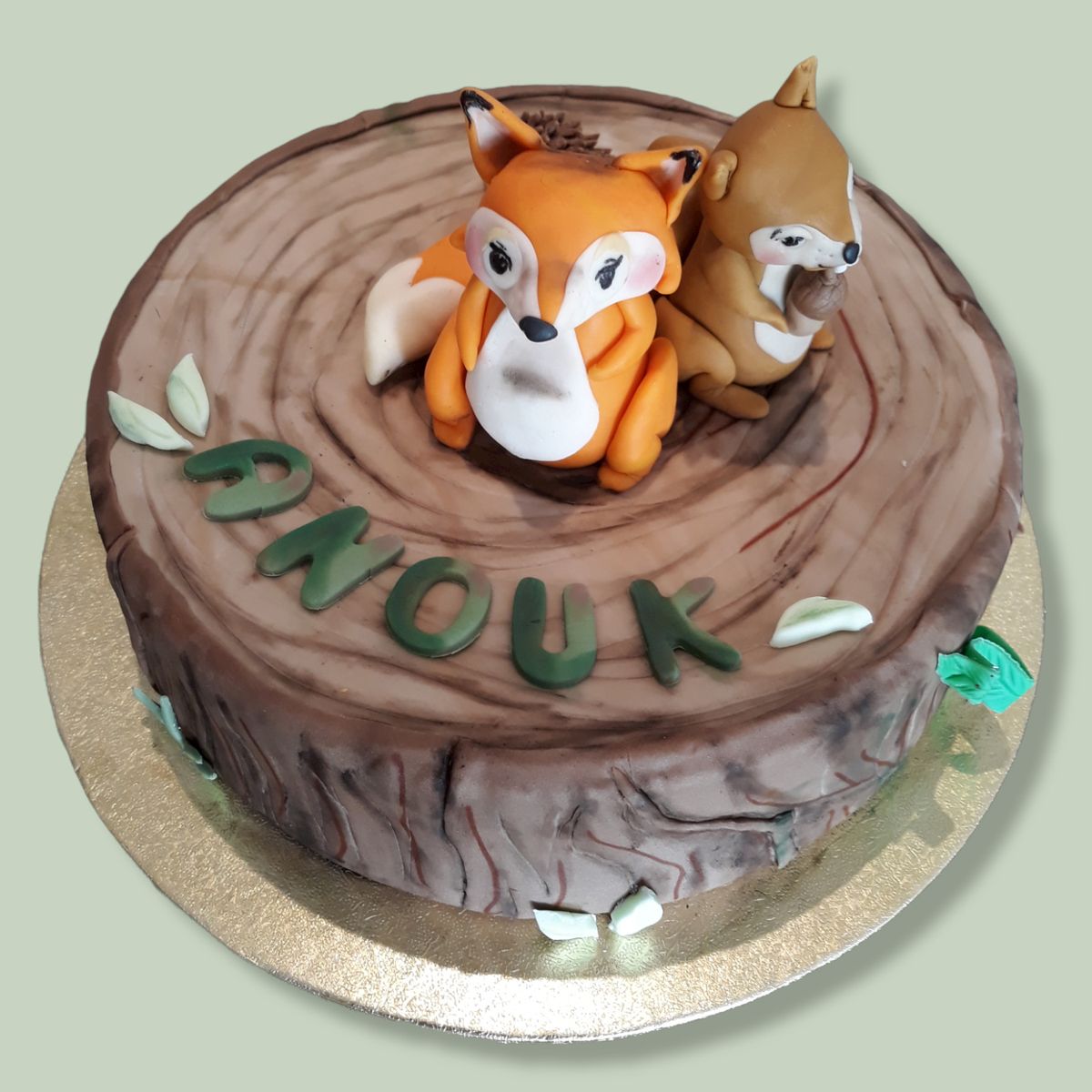 gâteau thème Les Animaux de la forêt